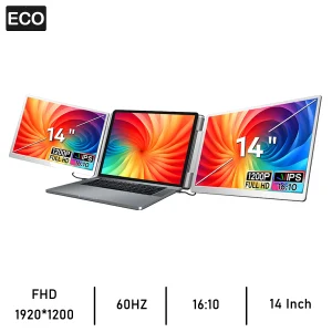 14 Inch Portable Monitor Dual screens