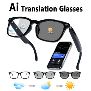 Smart glasses, app translation, color-changing lenses, high-definition voice calls,