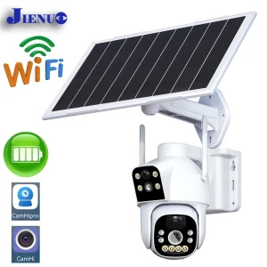 Wireless Solar Powered IP Camera Dual Lens