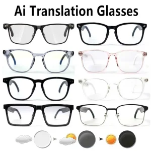 Smart glasses, app translation, color-changing lenses