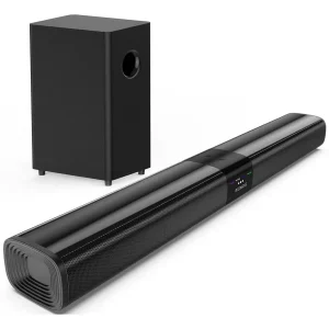 100W Sound Bar for Smart TV with 5.25” Subwoofer | 24-Inch Home Theater Soundbar