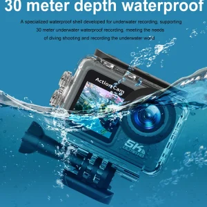 5K Sport Camera Anti-shake WIFI Sports DV Cam 170° Wide Angle Diving Mini  Waterproof with Remote Control